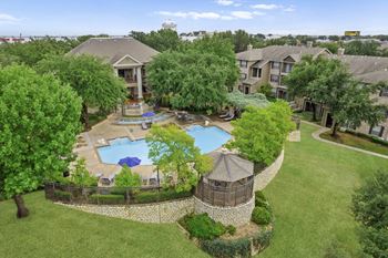 Shimmering swimming pool